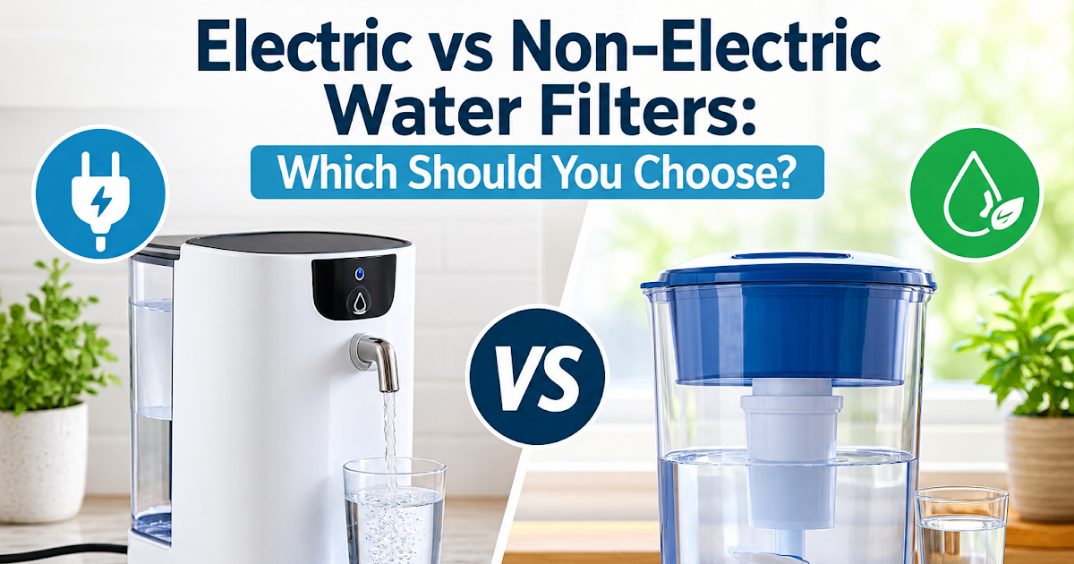 Electric vs Non-Electric Water Filters: Which Should You Choose?